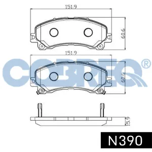 Pastillas de freno delanteras - CHEVROLET S10 / TRAILBLAZER 2012