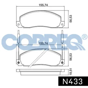 Pastillas de freno delanteras - RENAULT TRAFIC -R-30