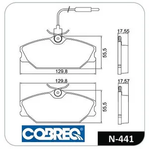 Pastillas de freno delanteras - RENAULT LAGUNA-MEGANE-SAFRANE-SCENIC 94/98
