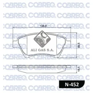 Pastillas de freno delanteras - RENAULT MEGANE II SCENICII LAGUNA II 02/
