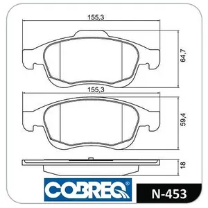 Pastillas de freno delanteras - RENAULT MEGANE III 2,0 2010>
