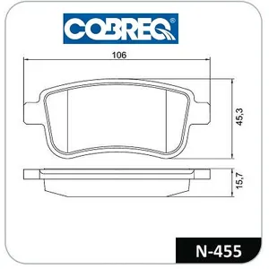 Pastillas de freno traseras - RENAULT SCENIC / MEGANE