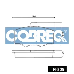 Pastillas de freno delanteras - FIAT DUNA 1500-1600- UNO 1500-1600