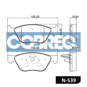 Pastillas de freno delanteras - FIAT IDEA 1.8 ADVENTURE/ALFA ROMEO/LANCIA 01/