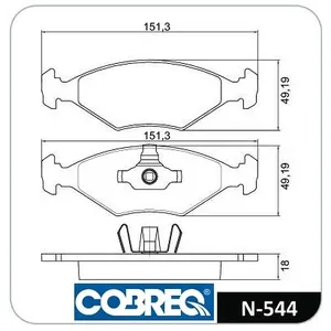 Pastillas de freno traseras - FIAT -FIORINO 08/...