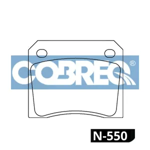 Pastillas de freno delanteras - FIAT 125/ PEUGEOT 404-504/JAGUAR E-TYPE- XJ6 66/85