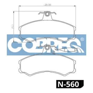 Pastillas de freno delanteras - CITROEN / FIAT/ LAND ROVER/ M. BENZ/ PEUGEOT72/90
