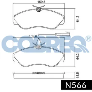 Pastillas de freno delanteras - CITROEN JUMPER/ FIAT DUCATO/ PEUGEOT BOXER 95/98