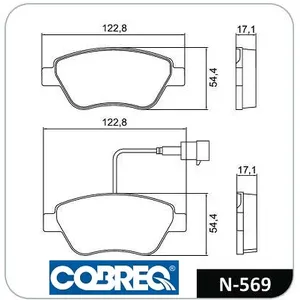 Pastillas de freno delanteras - FIAT STILO 1.8 8v 2002 / IDEA 1.6 06