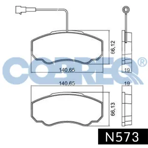 Pastillas de freno delanteras - PEUGEOT Boxer I/FIAT Ducato/CITROEN Jumper 01/