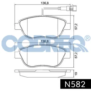 Pastillas de freno delanteras - FIAT STILO 1.8 16v 2002/...