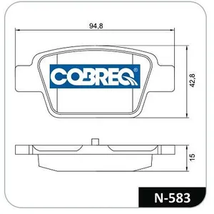 Pastillas de freno traseras - FIAT Stilo(todos) 01/ - Multipla 02/ ALFA ROMEO Mito