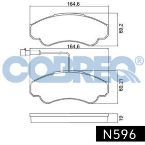 Pastillas de freno delanteras - PEUGEOT Boxer I/FIAT Ducato/CITROEN Jumper 02/