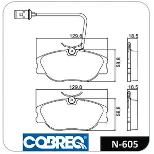 Pastillas de freno delanteras - ALFA ROMEO 155 V-6 164 (MOTOR GRANDE) /FIAT 90/94
