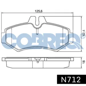 Pastillas de freno traseras - M.BENZ SPRINTER (corta) 97/