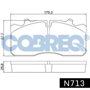 Pastillas de freno delanteras - MERCEDES BENZ 712-914-C-712-914-C/MAN M-2000 96/