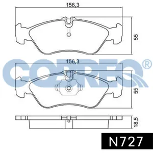 Pastillas de freno traseras - MERCEDEZ BENZ SPRINTER/VOLKSWAGEN 95/