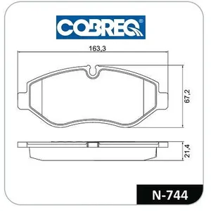 Pastillas de freno delanteras - IVECO DAILY 55.16 / M. BENZ SPRINTER 311-316-416-516 2012/à (+ KIT ACCESORIOS)