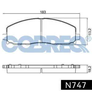 Pastillas de freno delanteras - DODGE JOURNEY 4x4 2013>