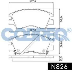 Pastillas de freno delanteras - MITSUBISHI L 200-L 300-MONTERO 4 CIL. 90/94