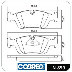 Pastillas de freno delanteras - BMW SERIE 3 316-318-320-323-325-318i COMPACT 82/94