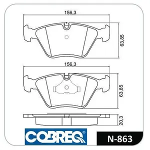 Pastillas de freno delanteras - BMW SERIE 5 518-540 SERIE 7 730-750 / JAGUAR 82/94