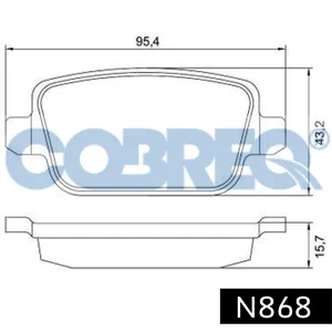 Pastillas de freno delanteras - FORD-VOLVO GALAXY/S-MAX/V70/XC70