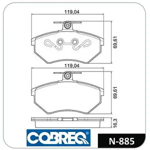 Pastillas de freno delanteras - SEAT -CORDOBA (CON ALAMBRE)