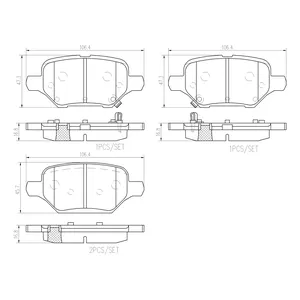 Pastillas de freno traseras - CHEVROLET TRACKER 2017->