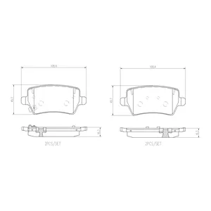 Pastillas de freno traseras - Ford Territory 1.5 T 16v 2024