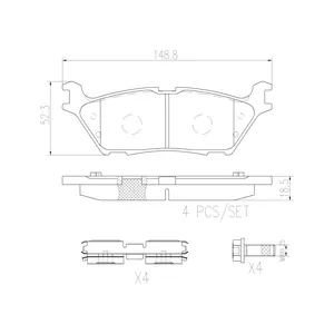 Pastillas de freno traseras - FORD -F-150 RAPTOR 2023/à