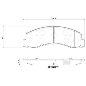 Pastillas de freno delanteras - FORD -F-150 RAPTOR 2023/à