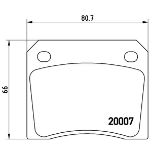 Pastillas de freno delanteras - FIAT 125/ PEUGEOT 404-504/JAGUAR E-TYPE- XJ6 66/86